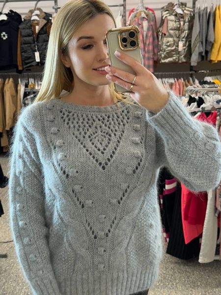 Пуловер By O La La сиво