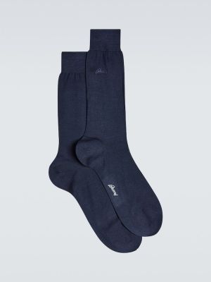Medvilninės kojines Brioni mėlyna