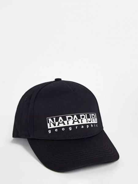 Хлопковая кепка Napapijri черная