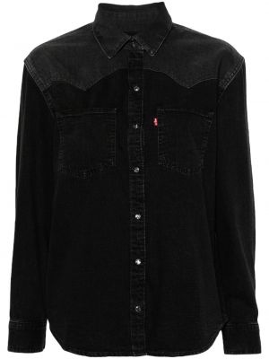 Rifľová košeľa Levi's čierna