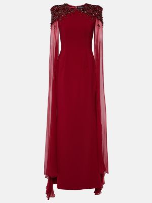 Dlouhé šaty Jenny Packham červená
