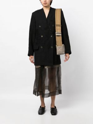 Sako s oděrkami Uma Wang černé
