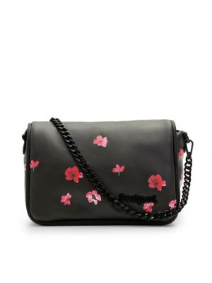 Чанта на цветя Desigual черно