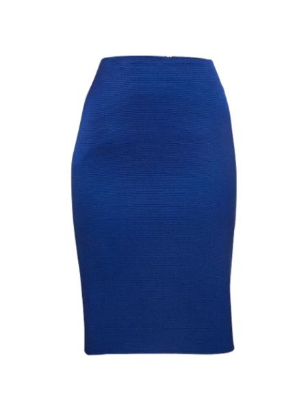 Spódnica Armani Pre-owned niebieska