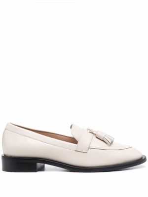 Pantofi loafer Stuart Weitzman alb