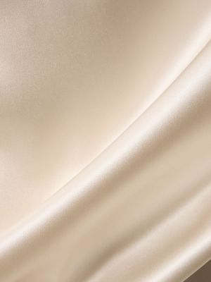 Top di raso di seta Brunello Cucinelli beige