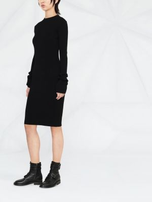 Krajkové šněrovací midi šaty Philipp Plein černé