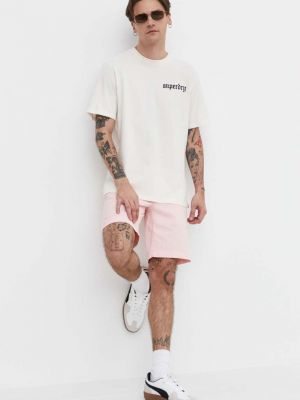 Kratke hlače Superdry ružičasta