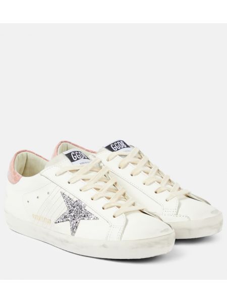 Sneakers di pelle con motivo a stelle Golden Goose