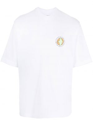 Koszulka z nadrukiem Marcelo Burlon County Of Milan biała