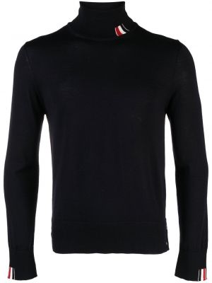 Vilnas džemperis ar augstu apkakli Thom Browne zils
