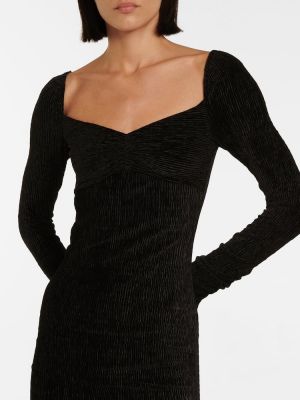 Μακρυμάνικη μάξι φόρεμα Rebecca Vallance μαύρο