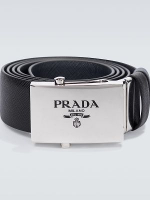 Двустранен кожаный колан Prada