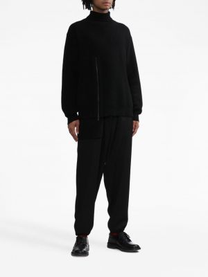 Sweter na zamek Yohji Yamamoto czarny