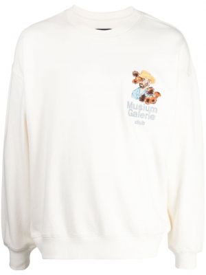Sweatshirt mit stickerei aus baumwoll Musium Div. weiß