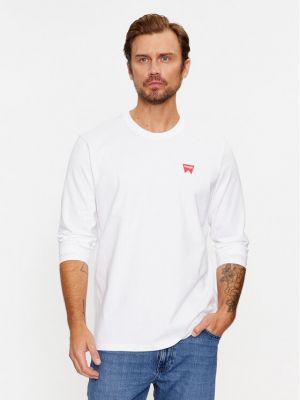 T-shirt a maniche lunghe Wrangler bianco