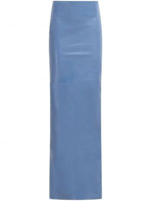 Kožená sukňa Marni modrá