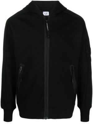 Jersey hoodie mit reißverschluss C.p. Company schwarz