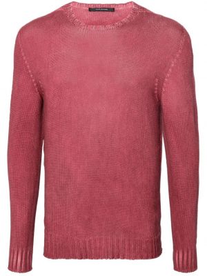 Maglione con scollo tondo Tagliatore rosa