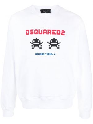 Sweat à imprimé Dsquared2 blanc