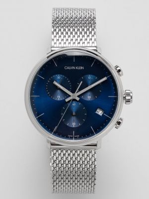 Srebrny zegarek Calvin Klein