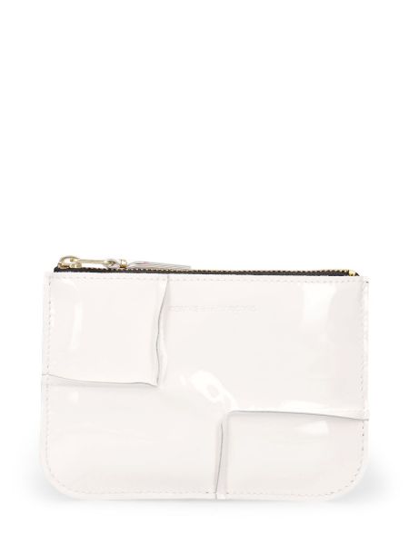 Πορτοφόλι με φερμουάρ Comme Des Garçons Wallet λευκό