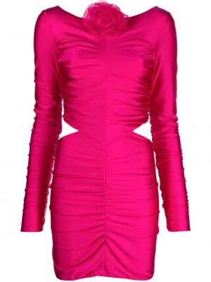 Φλοράλ κοκτέιλ φόρεμα Giuseppe Di Morabito ροζ