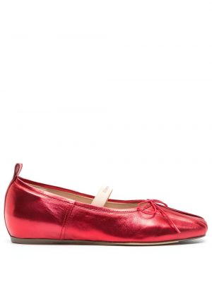 Chaussures de ville plissées Simone Rocha rouge