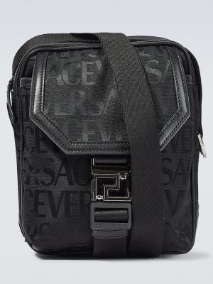 Crossbody torbica Versace črna