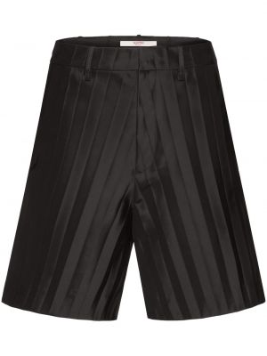 Pantaloni scurți plisate Valentino negru