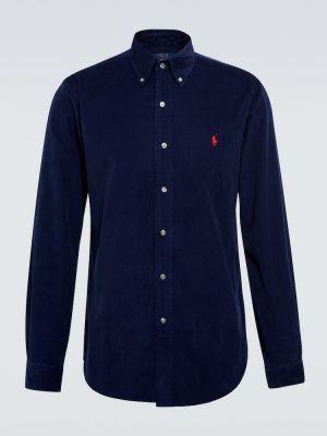 Kordfløyel skjorte Polo Ralph Lauren blå