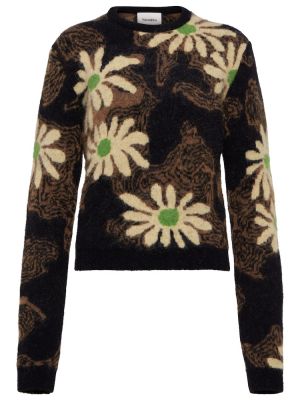 Žakárový kvetinový sveter Nanushka