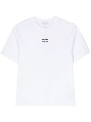 T-shirt mit stickerei Maison Labiche weiß