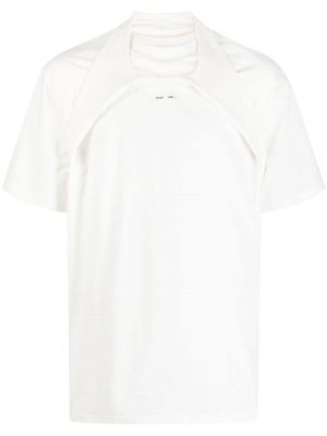 Βαμβακερή μπλούζα με σχέδιο Heliot Emil λευκό
