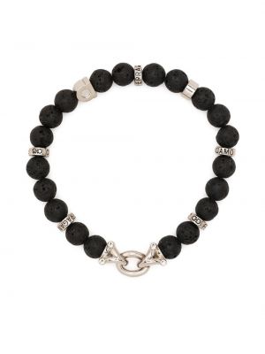 Bracelet avec perles Ferragamo noir
