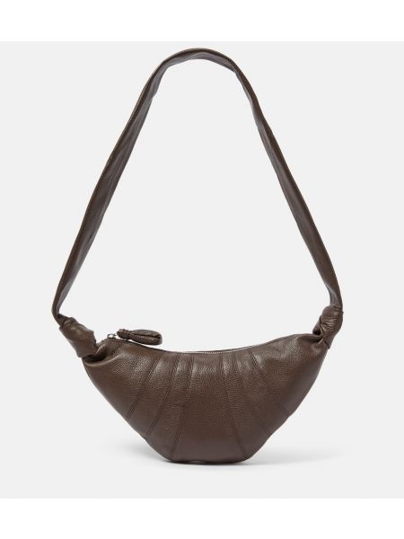 Кожаная сумка через плечо Lemaire коричневая