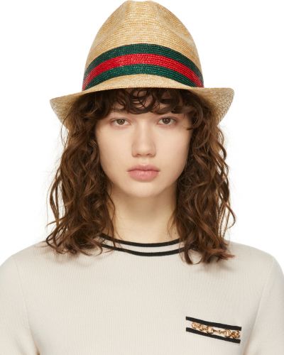 Соломенные шляпа Gucci