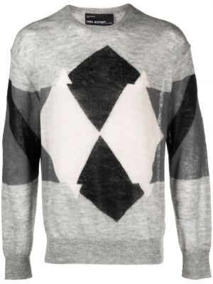 Sweter w kratkę z wzorem argyle Neil Barrett