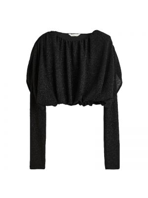 Короткая блузка H&m черная