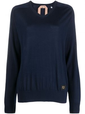 Вълнен пуловер N°21 синьо
