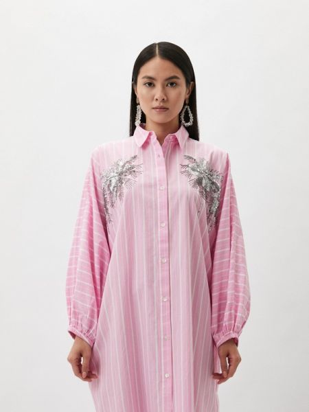 Платье-рубашка Essentiel Antwerp розовое