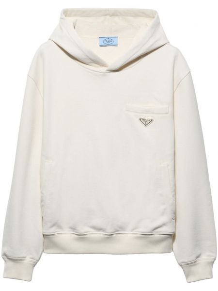 Puuvilla fleece huppari Prada