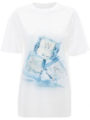 T-shirt con stampa Jw Anderson bianco