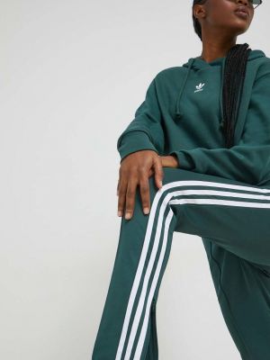 Pamut sport nadrág Adidas Originals - zöld