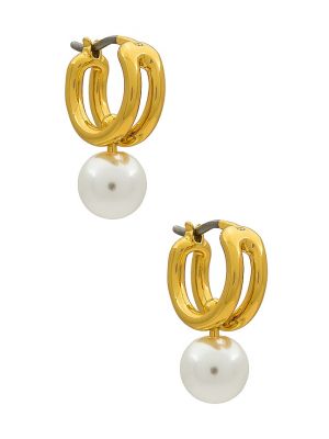 Boucles d'oreilles avec perles à boucle Jenny Bird doré
