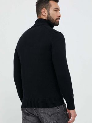 Bavlněný svetr Gant černý