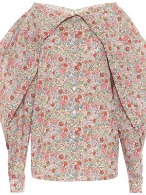 Bombažna bluza s cvetličnim vzorcem Y/project