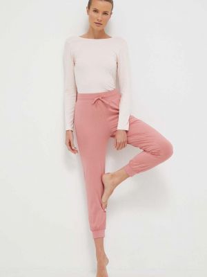 Spodnie sportowe Roxy różowe
