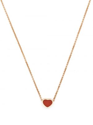 Z růžového zlata náhrdelník se srdcovým vzorem Chopard
