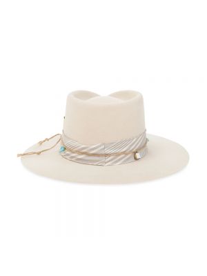 Sombrero de fieltro Nick Fouquet beige